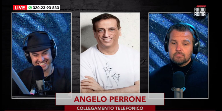 Angelo Perrone in collegamento Telefonico da “VIPiace” su RADIO ROMA