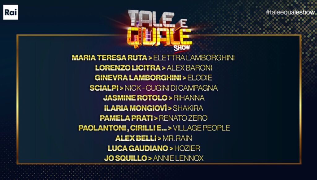 Tale e Quale Show, anticipazioni e sfide venerdì 20 ottobre 2023. Maria Teresa Ruta sostituita