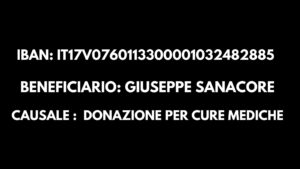 Coordinate per donazione Giuseppe Sanacore