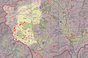La mappa dettagliata dei bombardamenti della Nato con uranio impoverito durante la guerra del Kosovo (Fonte-PeaceLink)