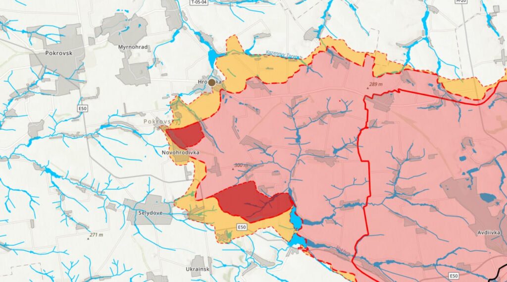 Mappa dell'avanzata della Russia nel Donbass