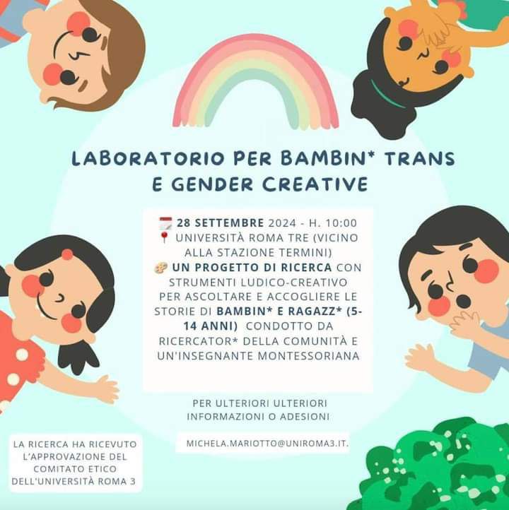 Laboratorio per bambini trans, per gli Lgbt del futuro?