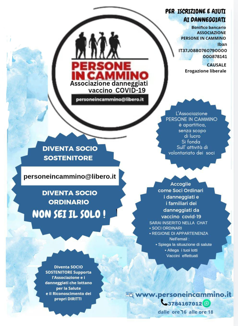 Associazione danneggiati "Persone in cammino"